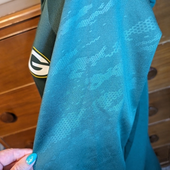 FANATICS GREEN Bay Packers NFL Embroidered Stitched Logo SWEATSHIRT - Picture 9 of 14